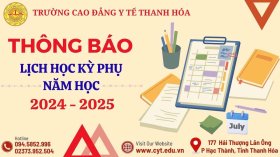 THÔNG BÁO LỊCH HỌC KỲ PHỤ NĂM HỌC 2024-2025