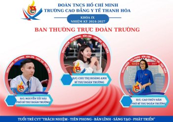 CHÀO MỪNG THÀNH CÔNG ĐẠI HỘI ĐOÀN THANH NIÊN CỘNG SẢN HỒ CHÍ MINH, TRƯỜNG CAO ĐẲNG Y TẾ THANH HÓA