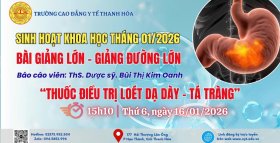 SINH HOẠT KHOA HỌC – NỀN TẢNG NÂNG CAO CHẤT LƯỢNG GIẢNG DẠY TẠI TRƯỜNG CAO ĐẲNG Y TẾ THANH HÓA
