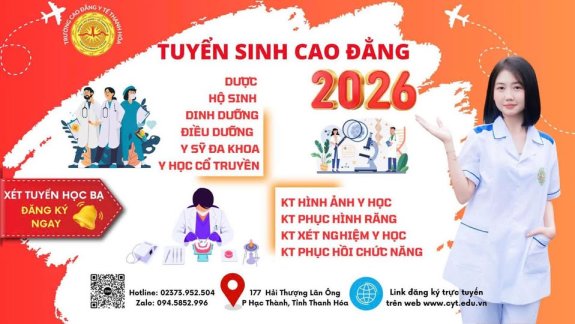TRƯỜNG CAO ĐẲNG Y TẾ THANH HOÁ ĐỒNG HÀNH ĐỊNH HƯỚNG, CHẮP CÁNH ƯỚC MƠ, GIÚP HỌC SINH VỮNG TIN LỰA CHỌN NGHỀ NGHIỆP 